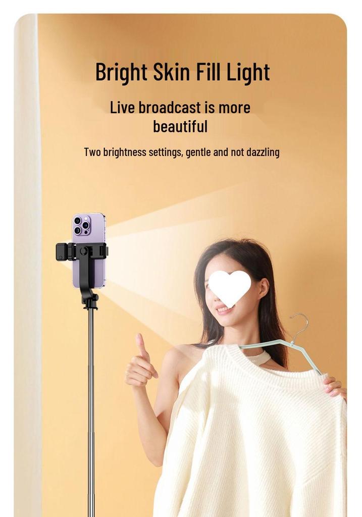 Foldable Bluetooth Selfie Stick & Tripod with Remote Control - Portable for Travel
