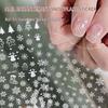 White Snowflake Nail Stickers - Bestseller Self-Adhesive Christmas Nail Art Decals