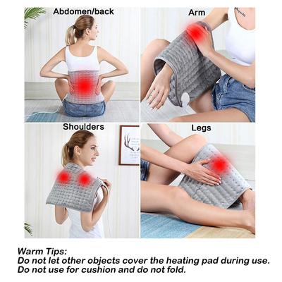 Elektrická vyhřívací podložka pro úlevu od bolesti zad a pasu Ultra měkké vlhké a suché vyhřívací podložky