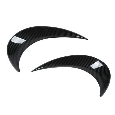 2 buc. Faruri sprânceană stânga dreapta culoare fibră de carbon design elegant și simplificat protector pentru mașini