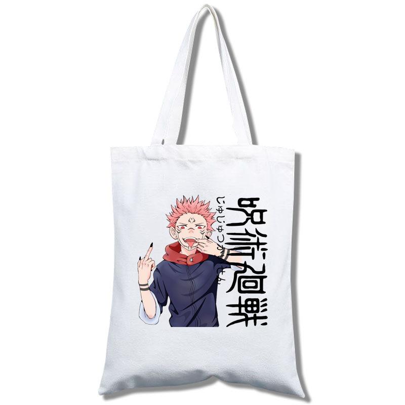 Jujutsu Kaisen Tote Bag Fashion Shopping Bag Portable Women'S Shoulder Bag