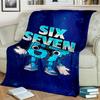 Space Adventure With Six Seven 67 Blanket Suitable for Sofas, Beds, Offices, And Camping - Perfect Gift for Halloween Christmas