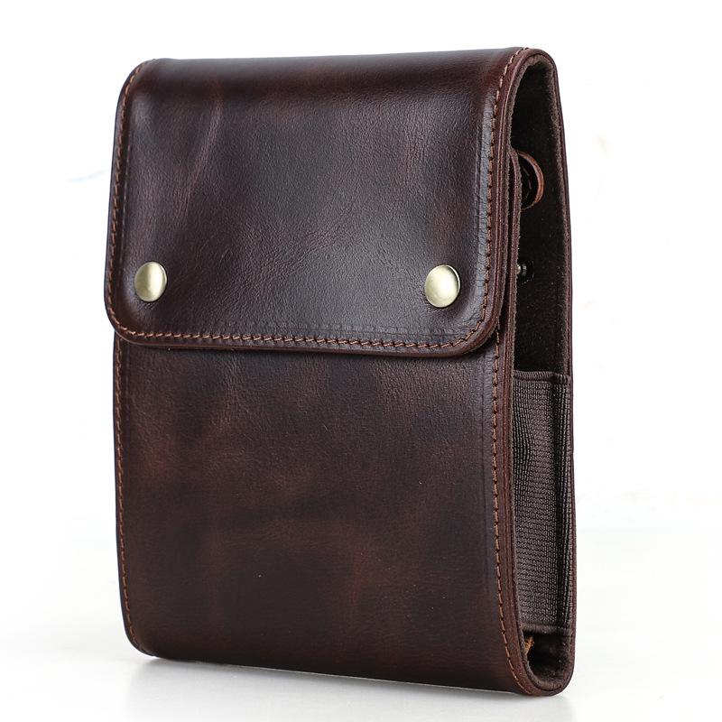 

Handmade Genuine Leather Travel Watch Storage Bag Set - Two-Piece, Full-Grain Cowhide