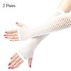 2 Pairs Sexy Underwear Accessories Mesh Long Gloves All-match Dress Accessories Adult Sexy Supplies