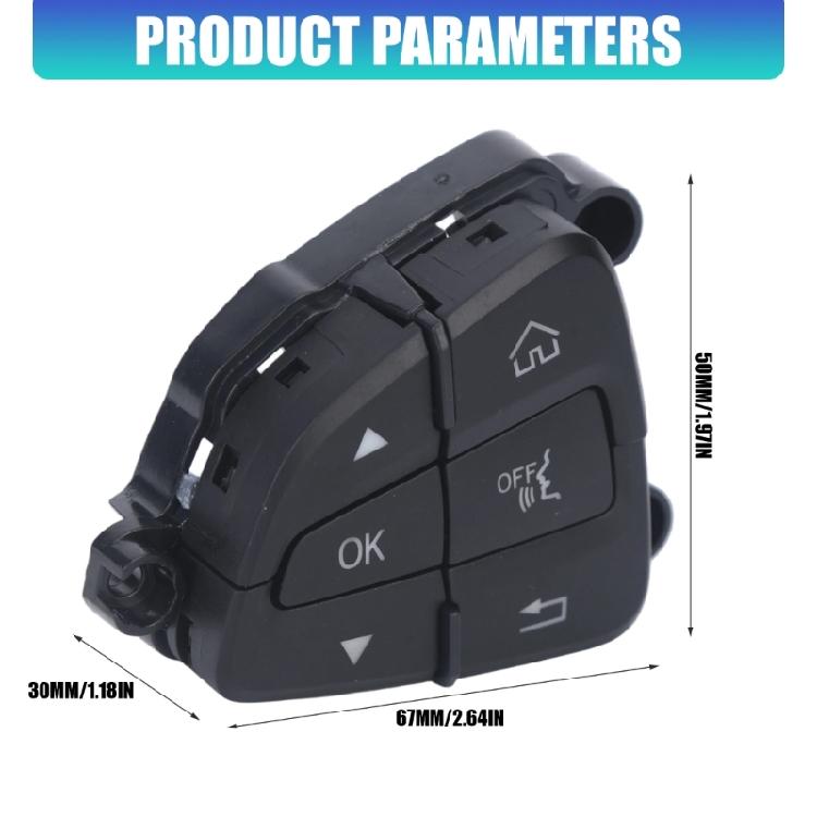 Steering Wheel Function Button Set for W205 2014-2017, Part Number A0999050300 A0999050200 Left Right ABS Button