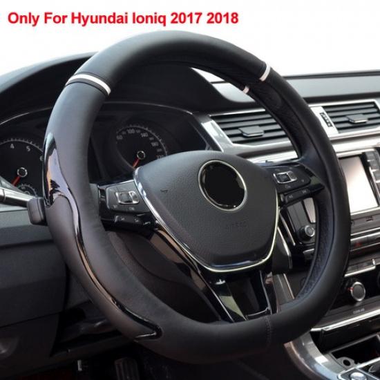 For Hyundai Ioniq 2017 2018 Auto Car Steering Wheel Cover D Type Steering-wheel