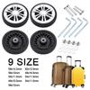 Universal Replacement Suitcase Wheels Silent with Screw Replace Wheels Wear-resistant Travel Luggage Wheels Luggage Accessories