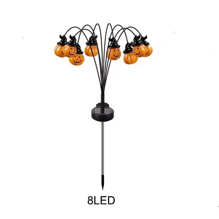 2/4PCS Halloween Solar Pumpkin Pathway Lamp Scary Solar Markers Lights Festival Theme Waterproof Outdoor Holiday Christmas decor