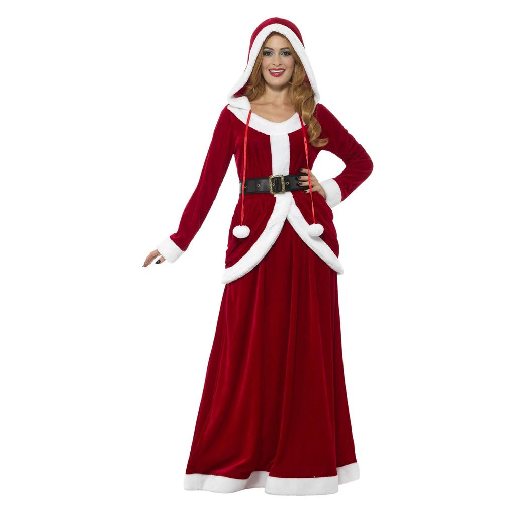 Smiffys Womens/Ladies Deluxe Miss Claus Costume Set