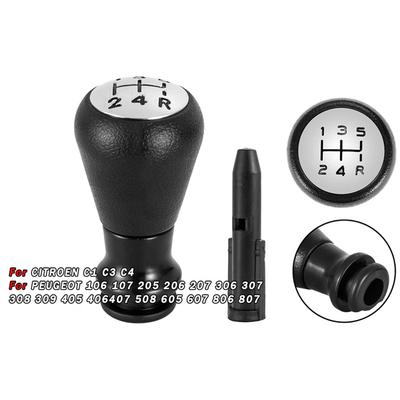Perilla de Cambio de Marchas de 5 Velocidades para Peugeot 206/307 y Citroen - Palanca de Cambios Manual, Pieza Duradera para la Palanca de Cambios del Cockpit del Coche