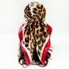 90s Print Leopard Print Elegant Fashion Headscarf Faux Silk Women's Versatile Head Wrap Retro Satin Square Scarf