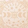 15/25cm Wooden Pendulum Board with Stars Sun&Moon for Divination Message Board Metaphysical Altar Decoration Altar Supplies