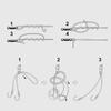 50pcs Durable Heavy Duty Rolling Barrel Connector Swivel Solid Ring Ball Bearing Fishing Tool
