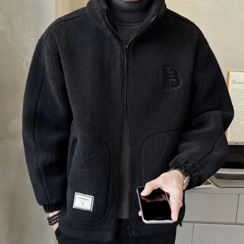 Toamnă și iarnă Nouă haină pentru bărbați căptușită cu lână