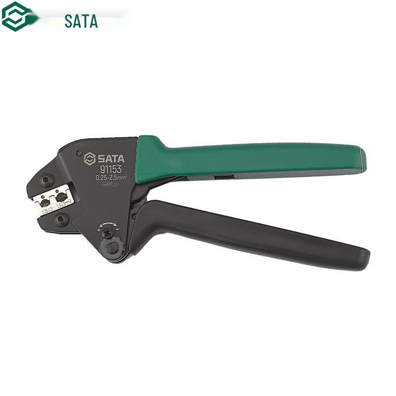 SATA 91153 Insulated Terminal Crimping Pliers 0.25-2.5mm²