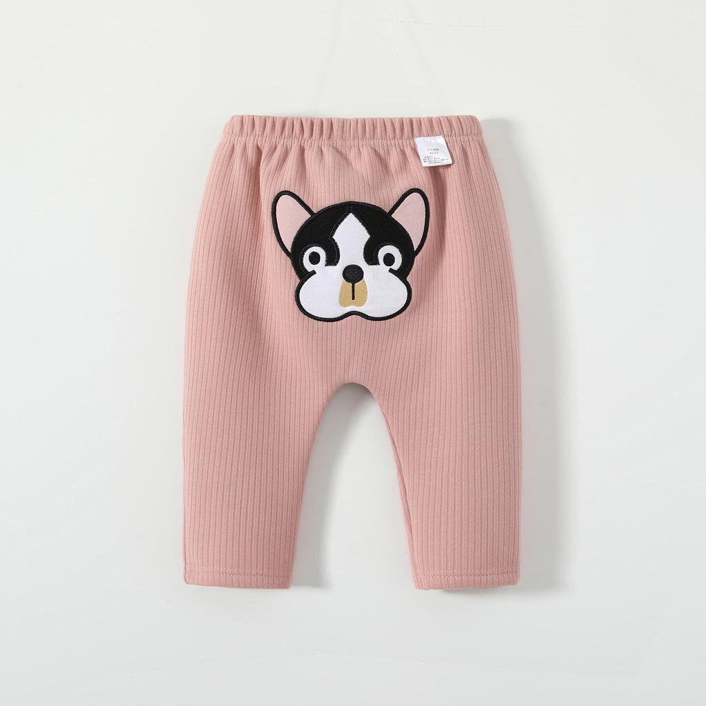 2025 Herbst/Winter Cartoon Fleecehosen für Kleinkinder (0-3 Jahre) - Unisex Lange Hosen