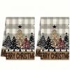 1pc/2pc/4pc/pack Christmas Scrub Sponge Creative Kitchen Dish Cloth Festive Cleaning Decor for Home & Table Kitchen Dish Towel Xmas Cleaning Supplies