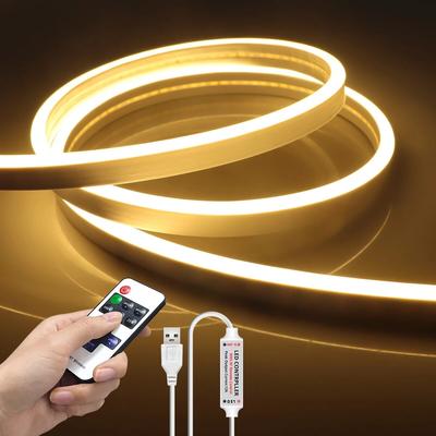 5V USB LED Neon Licht Streifen Touch Sensor Dimmbare Flexible Neon Zeichen Band 120LED Mit Drahtlose Fernbedienung Band raum Dekor
