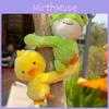 Originality Monke Penguin Dog Sheep Cartoon Animal Hug Plush Keychain Friend For