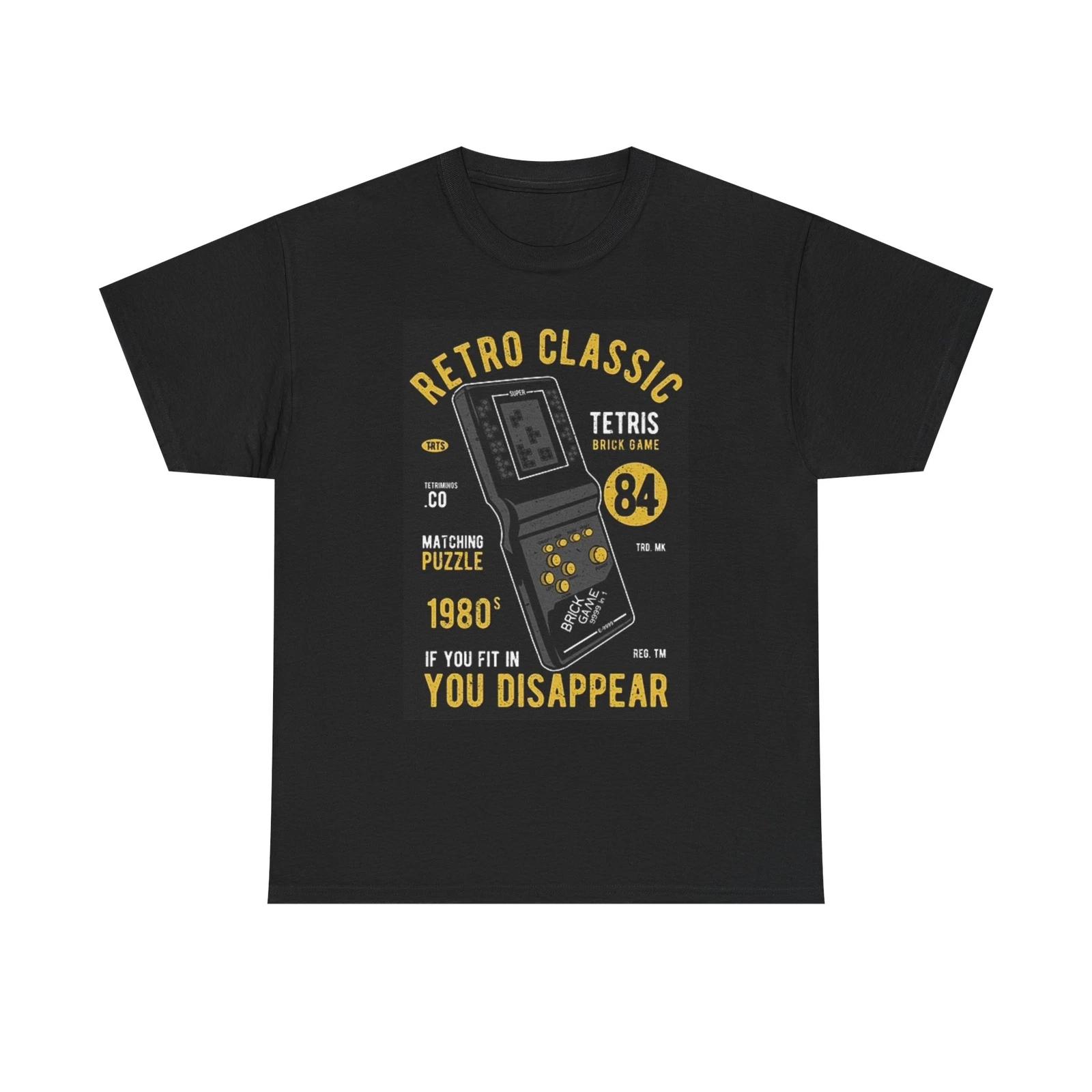 Men s and Women s T-shirts Retro Classic Video Games XL