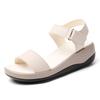 Women Summer Elevator Platform Sandals Outdoor Dressy Open Toe Casual Girls Big Size Thick Sole Black Grey Sandals