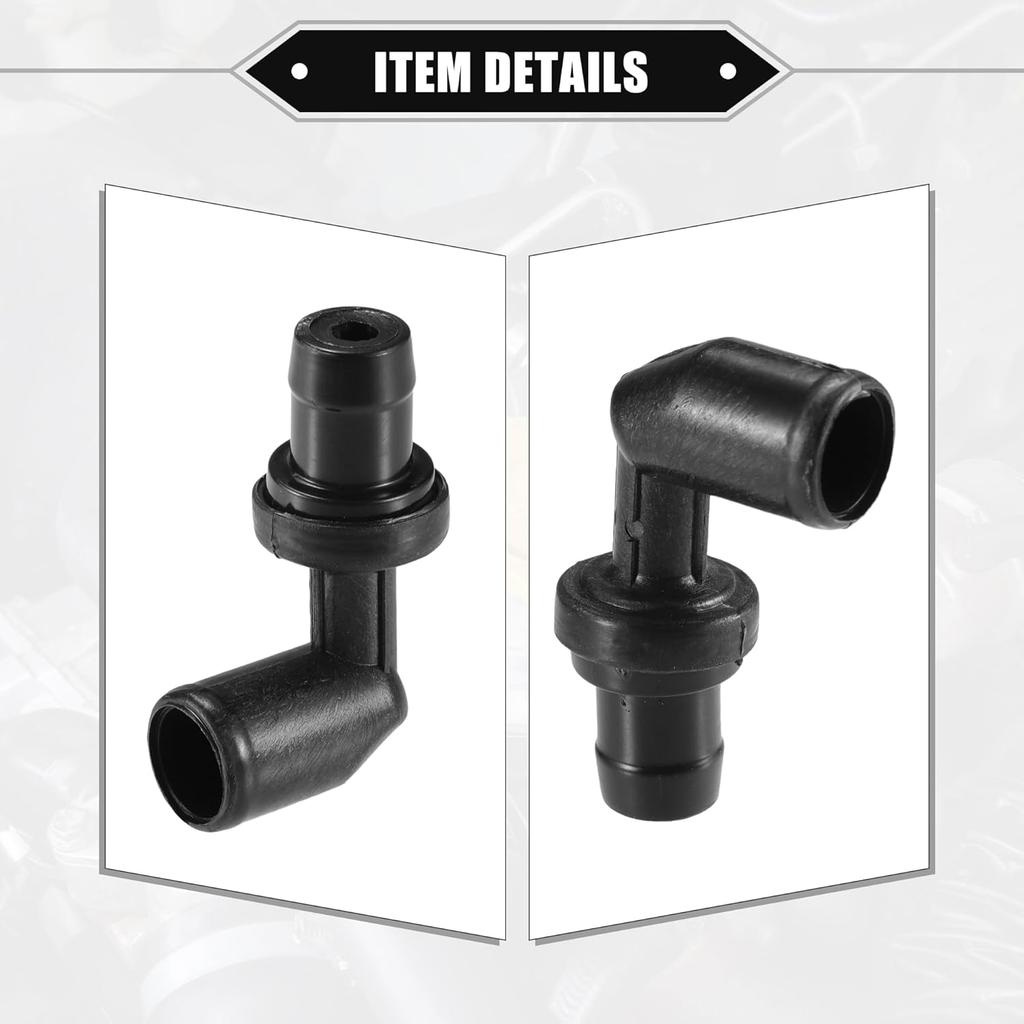 PCV Valve Compatible for Mazda 3 2007-2012 for Mazda CX-7 2007-2012, Durable Plastic Black Exhaust Positive Crankcase Ventilation Valve Fittings