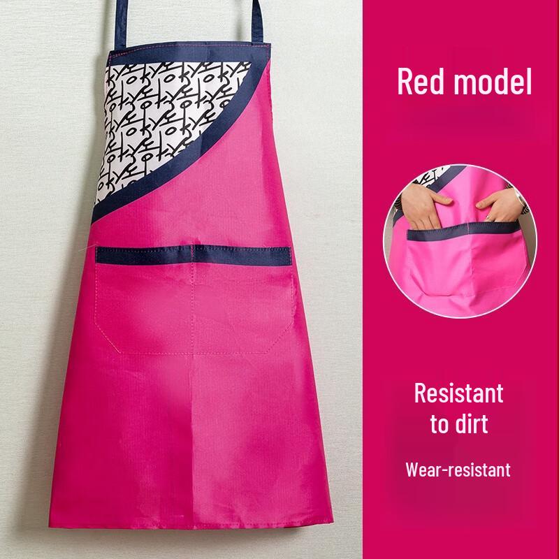 Qianxing Fleece-Lined Stain-Proof Kitchen Work Apron