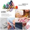 24Pcs Sewing Threads Assortment Colors Hand Sewing Threads for Sewing Machine Multicolored Sewing Thread Sewing Supplies
