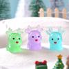 20pcs Resin Crafts Elk Miniature Figurines Cartoon Small Deer Statue  Christmas Gift