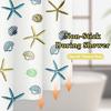 1Pc Ocean Sea Life Shower Curtain Waterproof Peva Beach Bathroom Accessories Design
