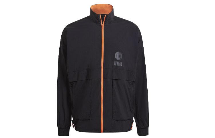 

Adidas Jackets Men s Black Stand Collar Moderate Workwear GU1756 M