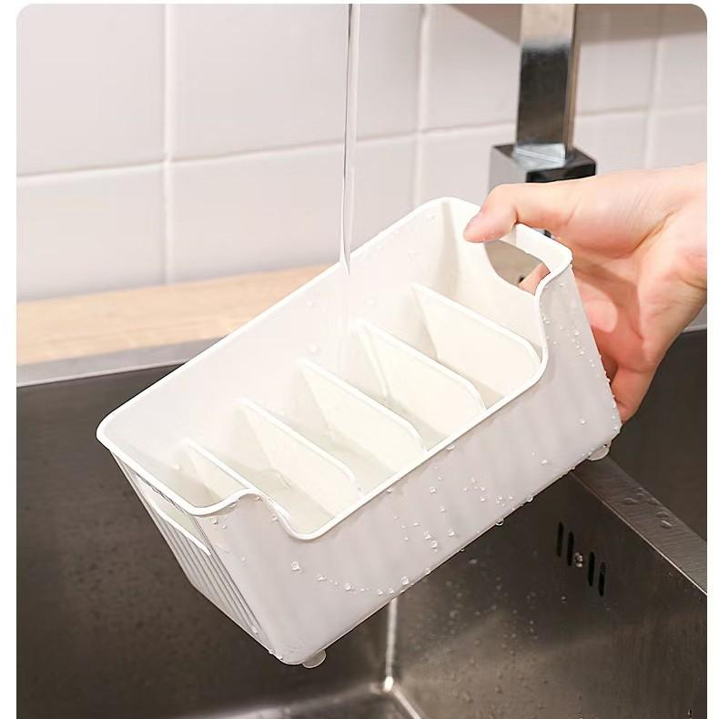 Kitchen seasoning bag storage box, desktop seasoning storage rack, seasoning sorting box, detachable soy sauce and vinegar storage rack