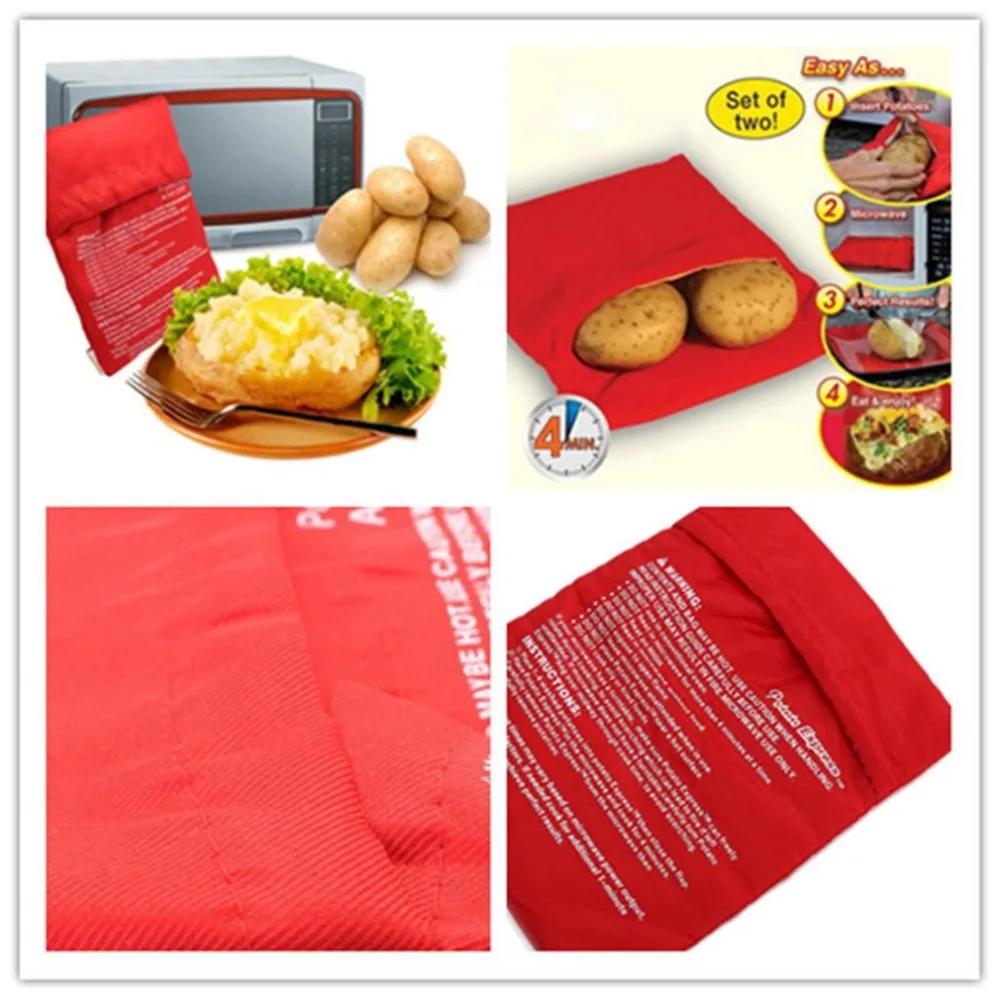 1/3pcs Microwave Potato Bag Reusable Express Microwave Potato Cooker Bag Baked Potato Cooker Microwave Oven Potato Storage Bag