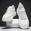 Men's Shoes for Spring and Summer Breathable Lightweight Soft Sole White Shoes for Men's Casual Shoes for Versatile Thick Sole Shoes