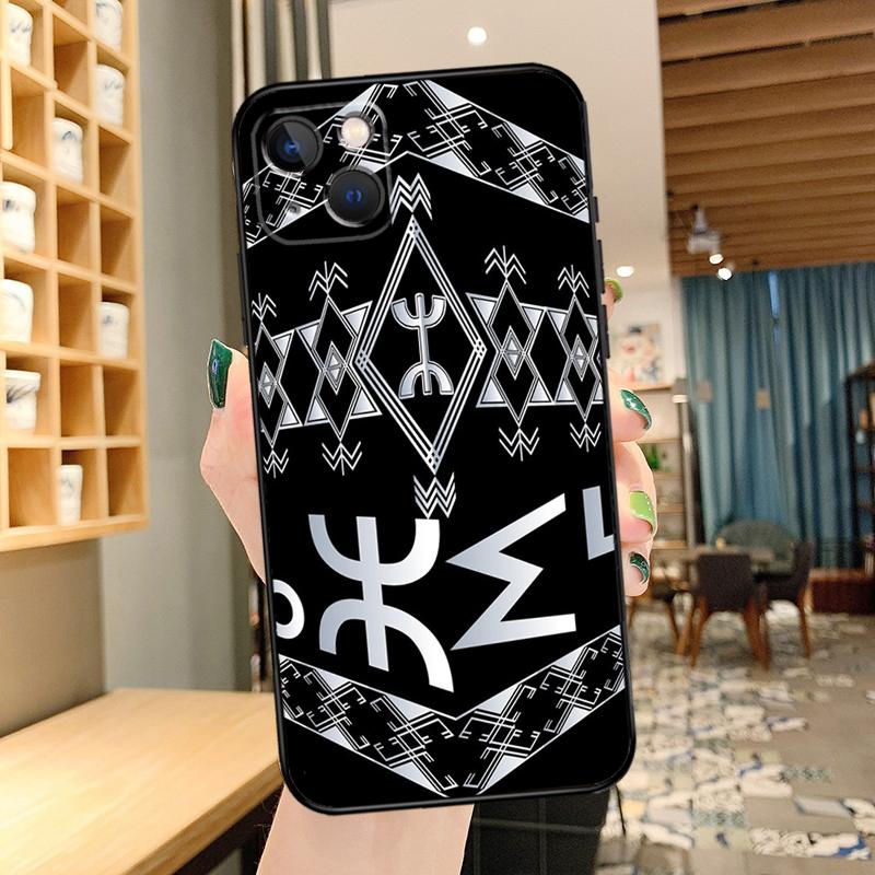 Amazigh Flag Phone Case For iPhone 16 17 Pro Max 14 13 12 11 15 Pro Max Mini 15 16 Plus 16e 17 Air Cover