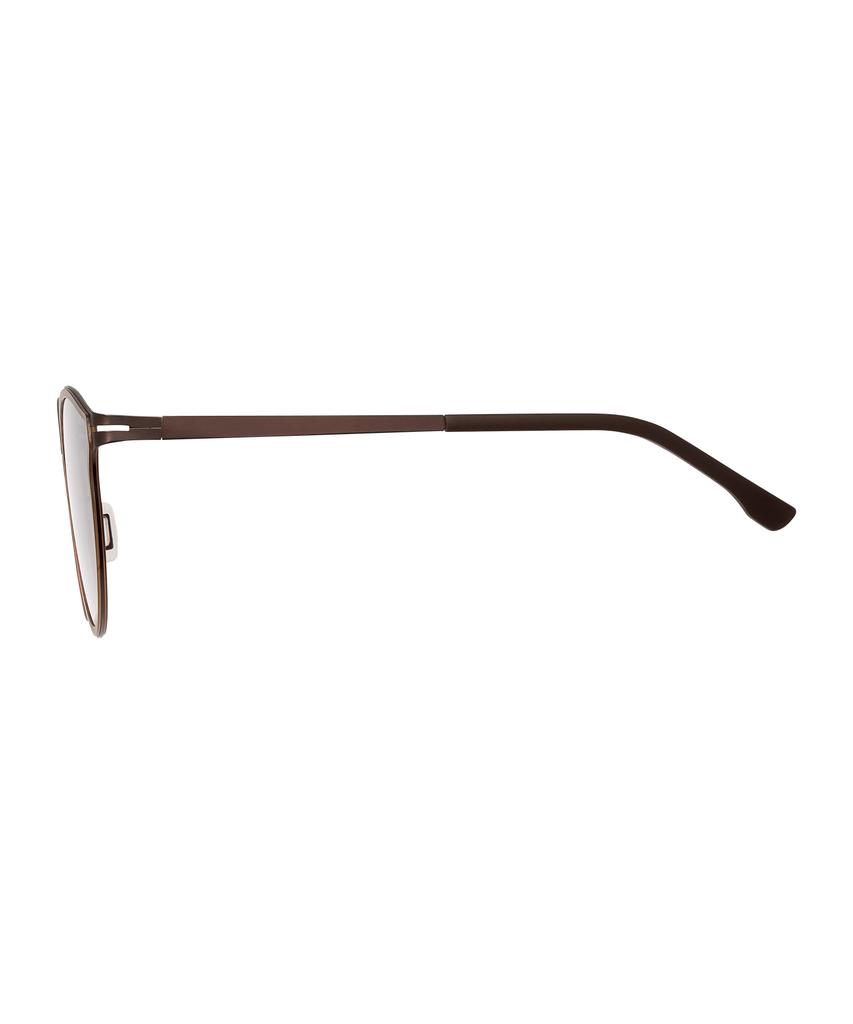 Heonteoaiweeo [Woman] Round Thin Metal Sunglasses - Brown Htb22