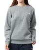 Kaepa Logo UV Warm for and Medium Size L Women's Sweatshirt, Autumn, Fleece-Lined, One-Point Embroidery, Protection, Sports, Training, Golf, Gray,