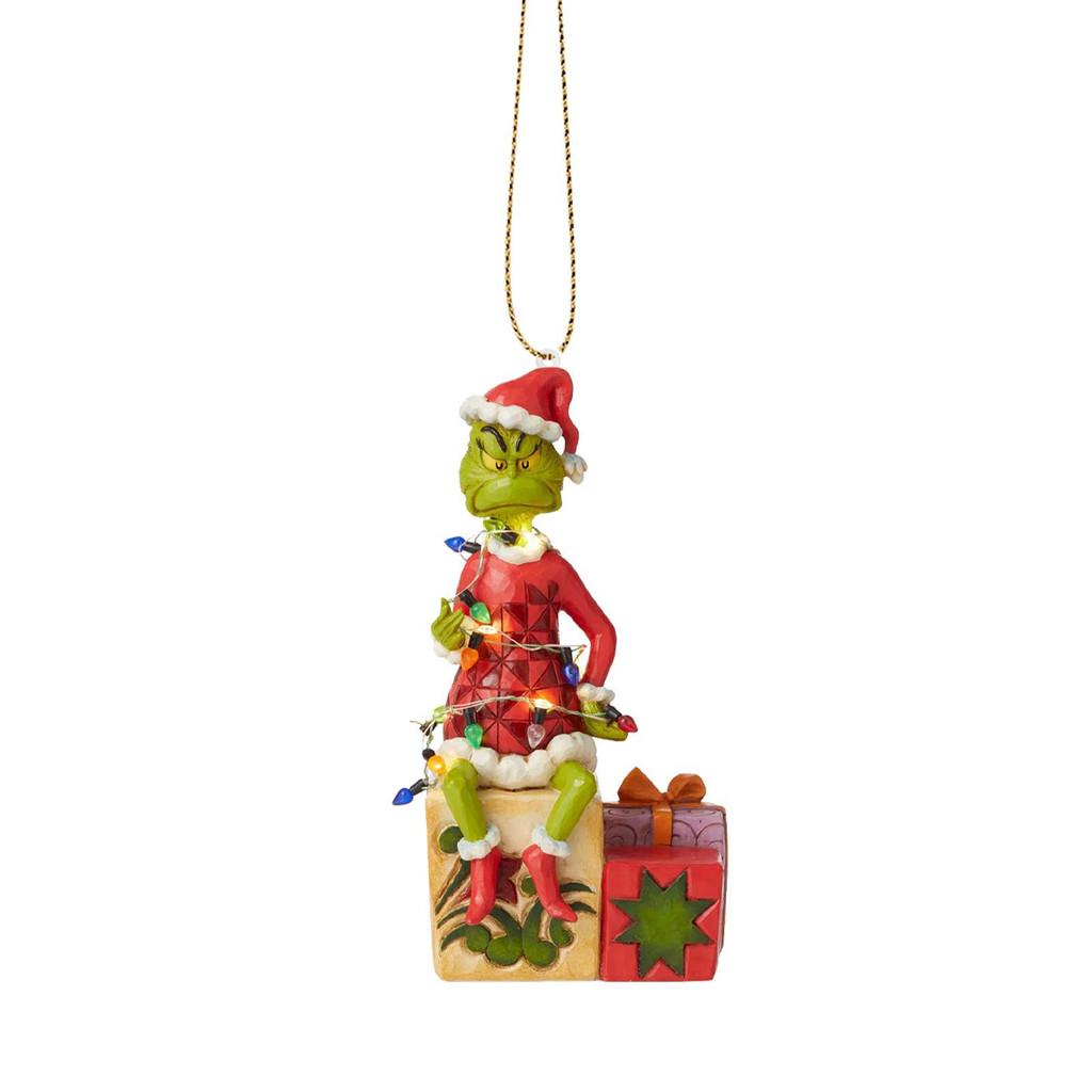 Adorable Cartoon Acrylic Flat Car Hanging Ornament For Christmas Tree Home Decor