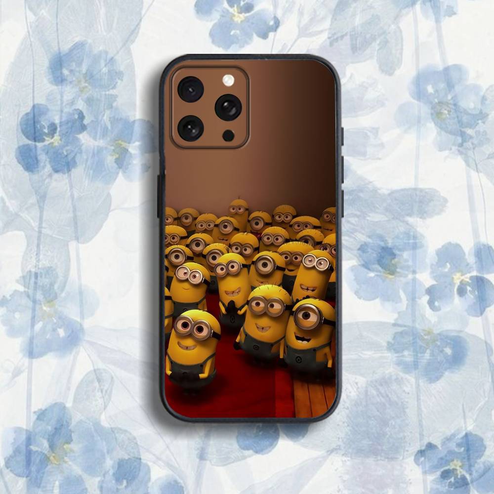 Movie MinionsS B-Banana-ES Phone Case For iPhone 17,16,15,14,13,12,Pro,Max,Plus,E,SE4,Air,Mini Black Soft Box