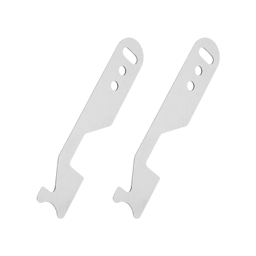 2 stk Rustfritt Stål Låseopplåsningshåndtak Kompakt Dørsprekklåsåpner Bærbar Brekkstang Håndverktøy Brannslokkingsverktøy