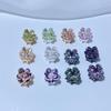 14K Gold-Plated Clover Zircon Spacer Bead Pendant for DIY Jewelry