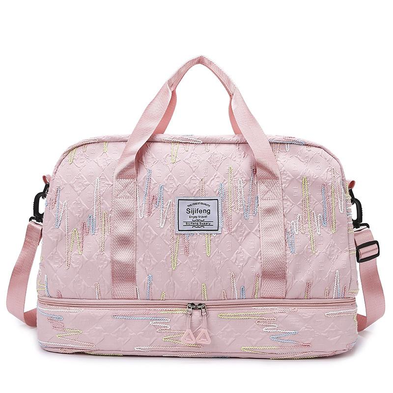 Independent shoe warehouse Oxford cloth travel bag large capacity trendy casual handbag new sports fitness bag women