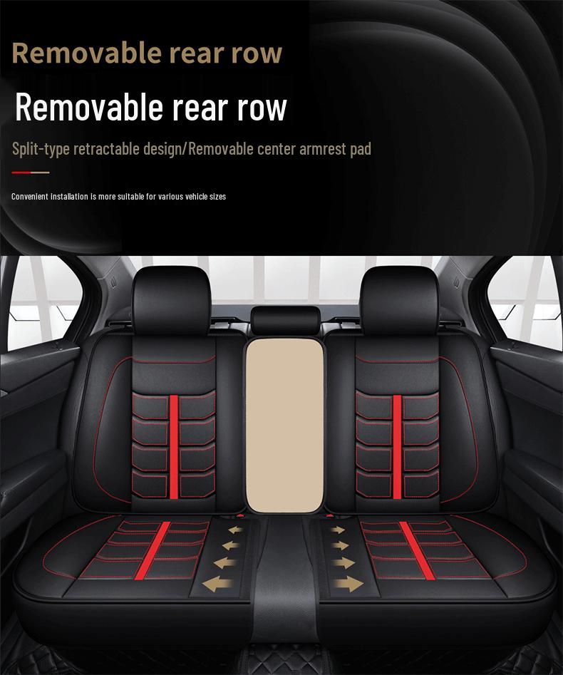 Universal Leather Seat Cover for Corolla Zhi Xiang/Crown - Fits All Seasons, Full Wrap, Five-Seater Cushion