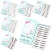 10 Pairs Thick Voluminous False Eyelashes for Women Girls Dramatic Curly Faux Mink Lashes Reusable Makeup Tools Kit with Realistic Lash Band