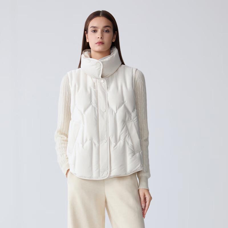 

Жіноча безрукавка ELLASSAY з коміром-стійкою, коротка, на гусячому пуху L