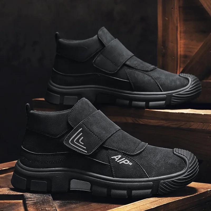 Men's Boots Outdoor Hiking Shoes 2024 Winter Waterproof Wear-resistant Work Shoes Comfort Non Slip Fashion Sports Leisure Shoes