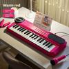 37-Key Kids Piano Keyboard Musical Toy With Microphone Music Score For Early Learning Interactive Play Best Gift Christmas Gift