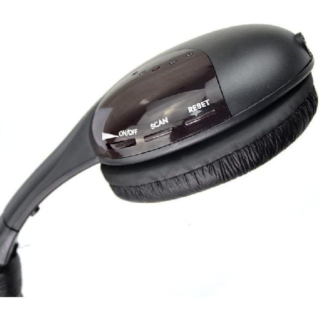 New 5 In 1 Wireless Cordless RF Headphones Headset with Mic for PC TV Radio