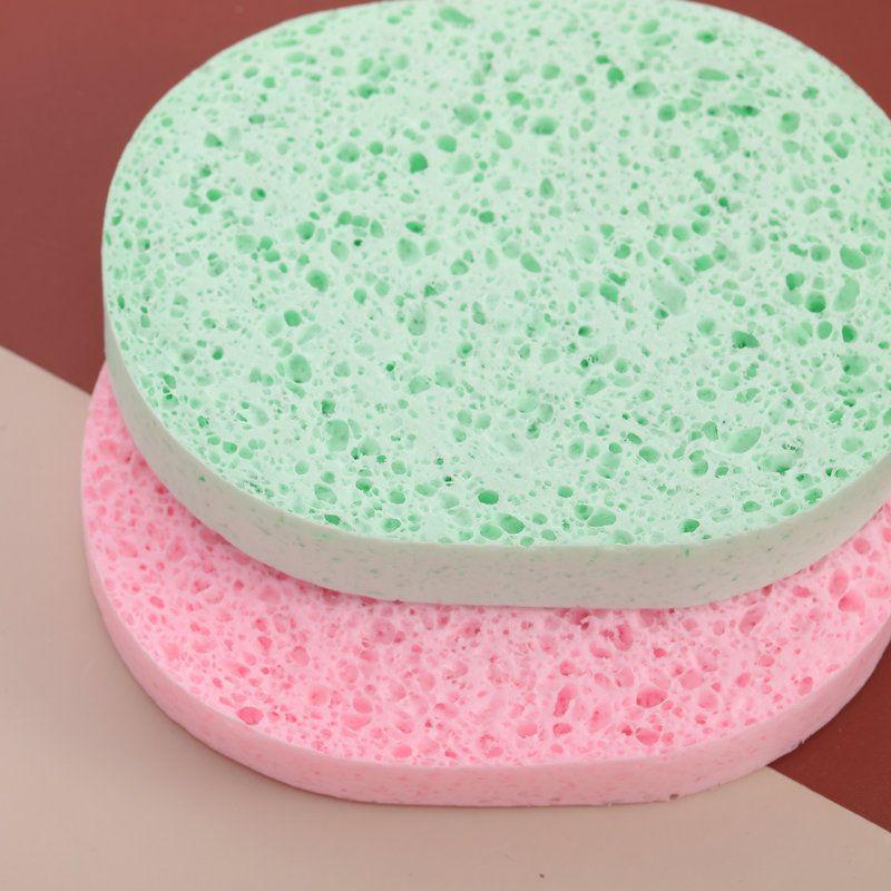 Thickened Wood Pulp Facial Cleansing Sponge for Deep Cleaning and Makeup Removal