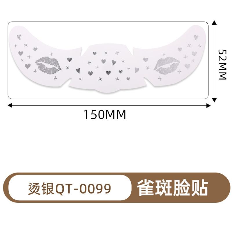 Supply Makeup Face Stickers Valentine'S Day Cute Love Ball Decoration Creative Freckles Tattoo Stickers Hot Gold And Silver